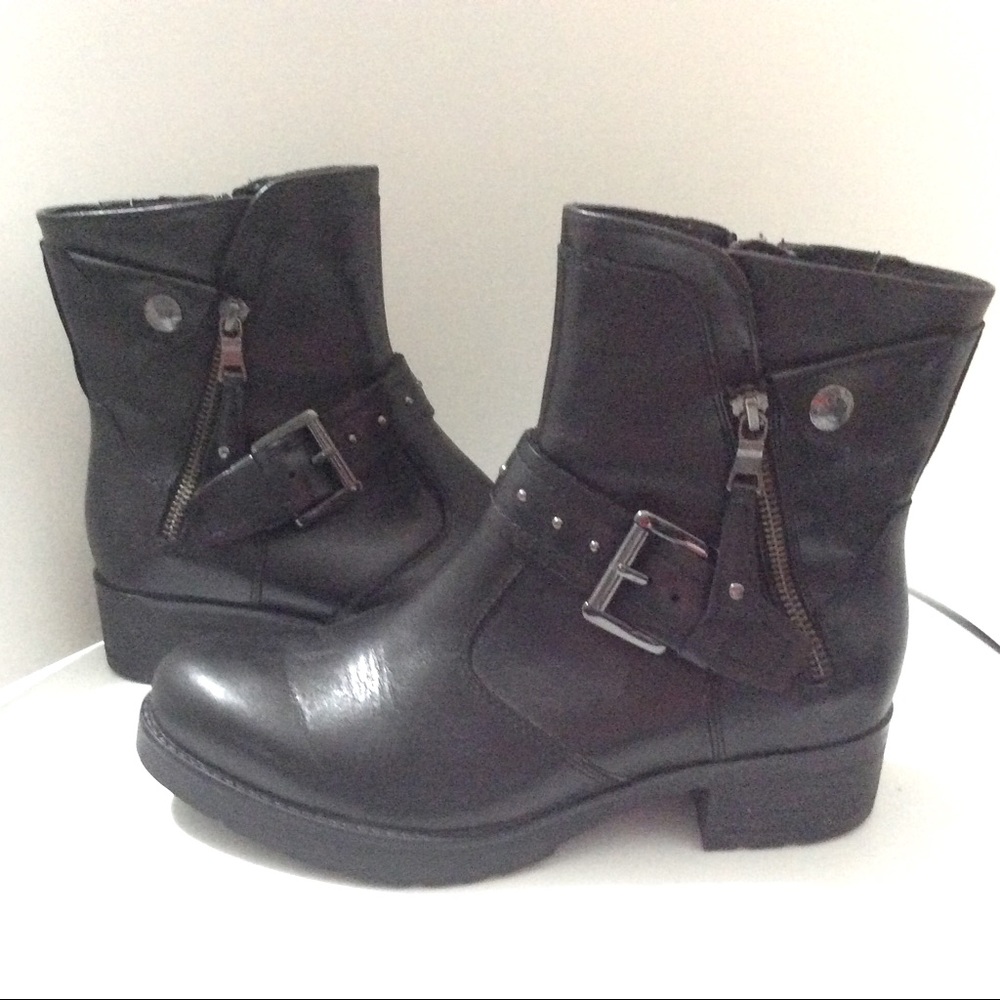 Earth Drumlin Black ankle booties - Picture 4 of 11